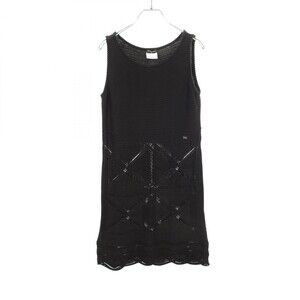 Chanel Sleeveless Dress #38 Cotton #308502C50B